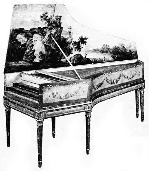 28. Stehlin harpsichord: Full view.