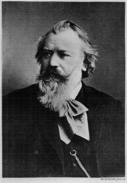 Johannes Brahms, from a photograph.
