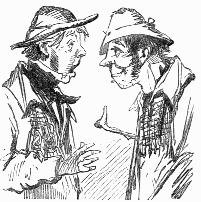 Two men talking