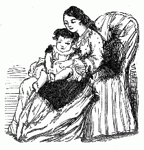 Mother holding a child