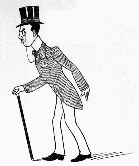 man in top hat and monocle