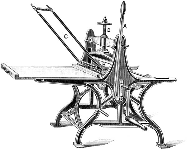 Lithographic Hand Press.