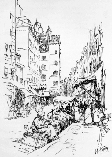 Market day in the Rue de Seine