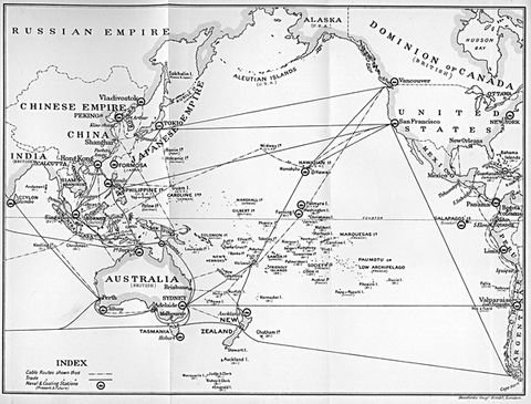 Map of the Pacific