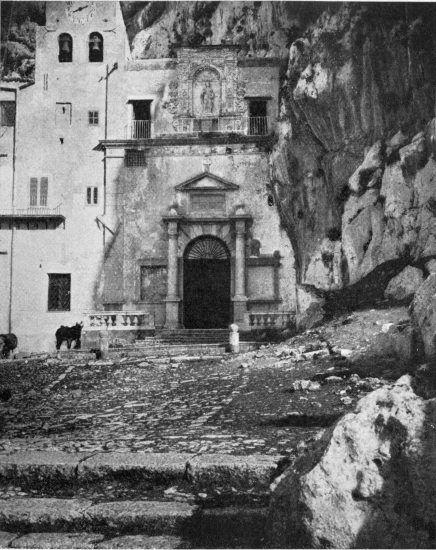 “All Palermo toiled up the trackless hill to worship in
the grotto where Rosalia died.”