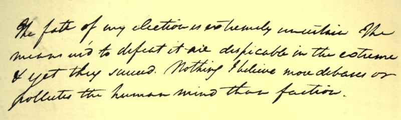 PART OF LETTER FROM JOHN MARSHALL TO HIS BROTHER, DATED APRIL 3, 1799