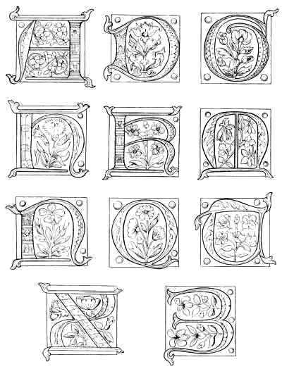 illuminated letters coloring pages - photo #6