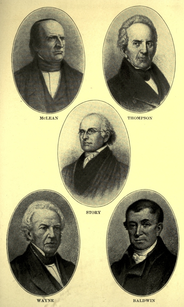 Associate Justices at the last session of the Supreme Court over which John Marshall presided