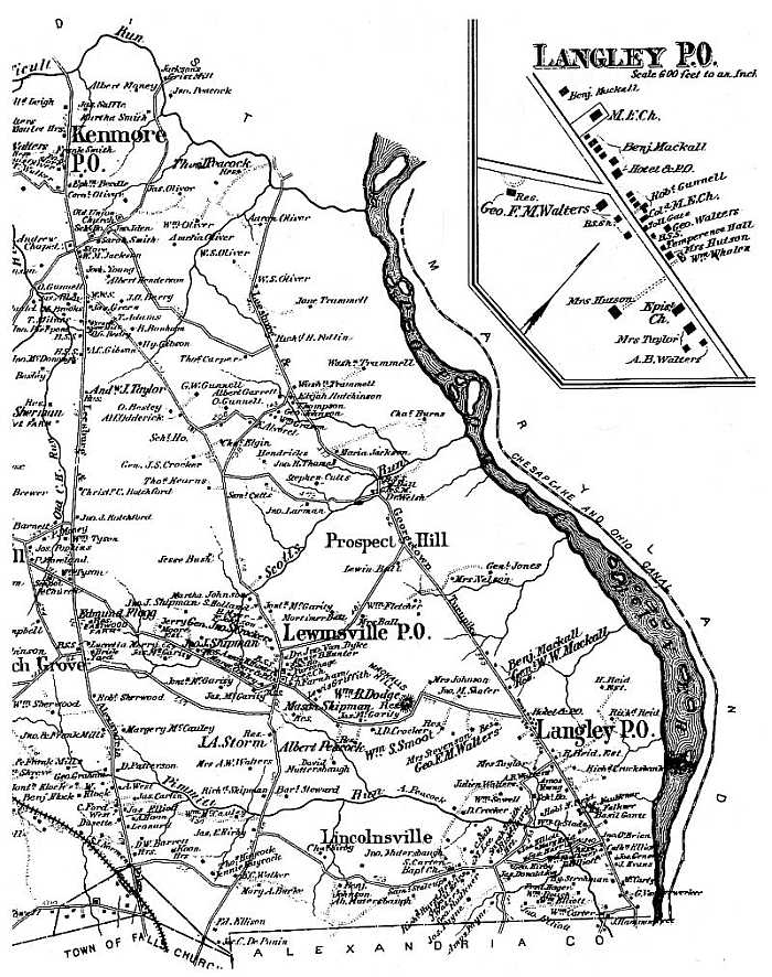 Map of Potomac area