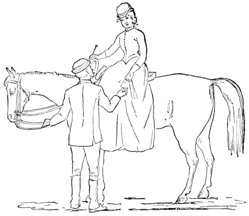 Fig. 18.—Lady ready to dismount.