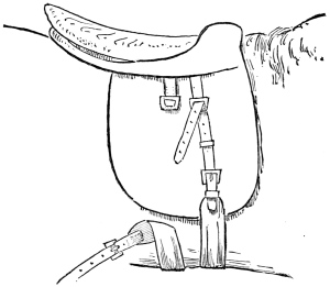 Fig. 8.—Stokes' mode of girthing the saddle.
