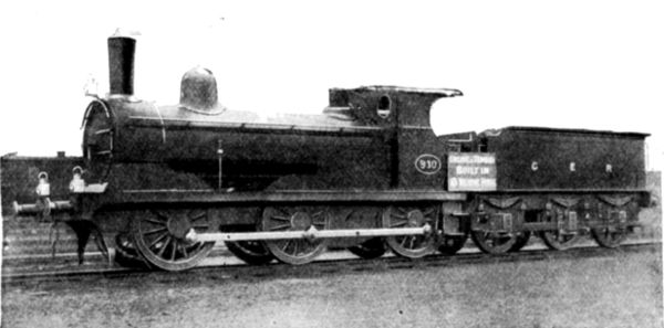 THE GREAT EASTERN RAILWAY BEAT THE WORLD'S RECORD BY
PUTTING THIS ENGINE AND TENDER TOGETHER IN 9 HOURS 47 MINUTES.