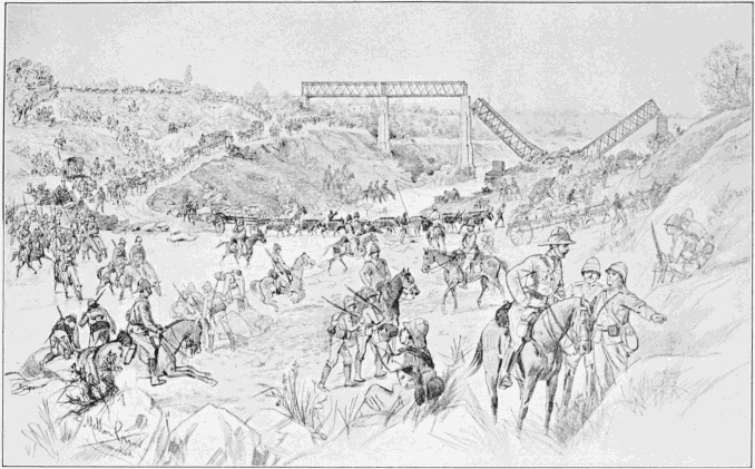 THE GREAT ADVANCE: LORD ROBERTS COLUMN CROSSING THE SAND RIVER DRIFT
