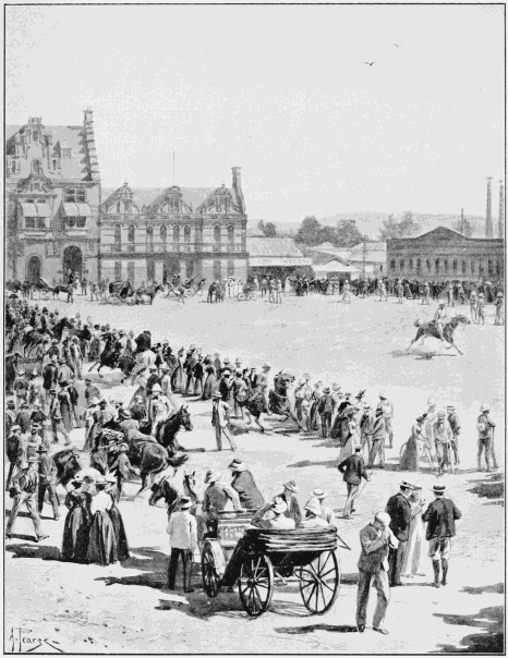 SCENE IN PRETORIA SQUARE, JUNE 5: WAITING FOR THE ENTRY OF
LORD ROBERTS AND HIS ARMY