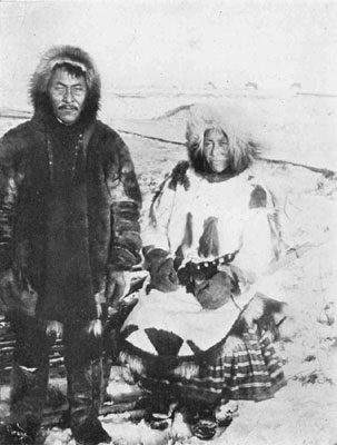 Picture of two eskimos of St. Michael