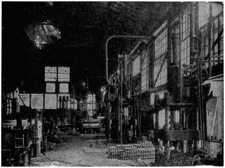 Interior of projectile forge shop