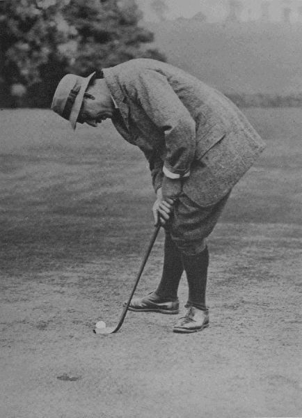 PLATE II.

HARRY VARDON

Stance and frontal address in short put.