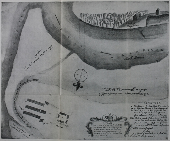 Plan of Fort Cumberland, and Vicinity; Dated February, 1755