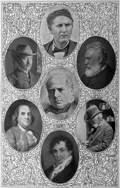 A Group of Inventors: Edison, Marconi, Bell, Bessemer, Franklin, Maxim, Fulton