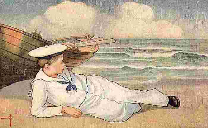 Sailor-boy On Beach