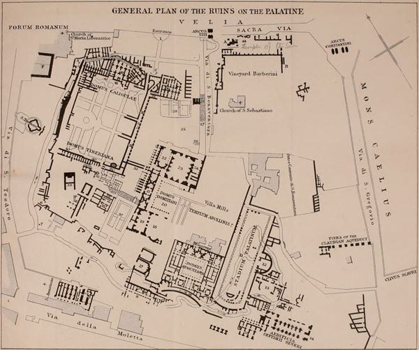 GENERAL PLAN OF THE RUINS ON THE PALATINE