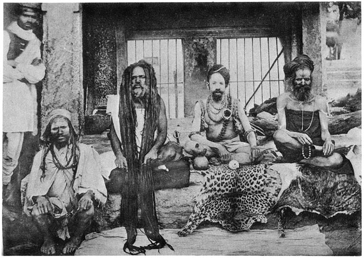 Gosain mendicants with long hair