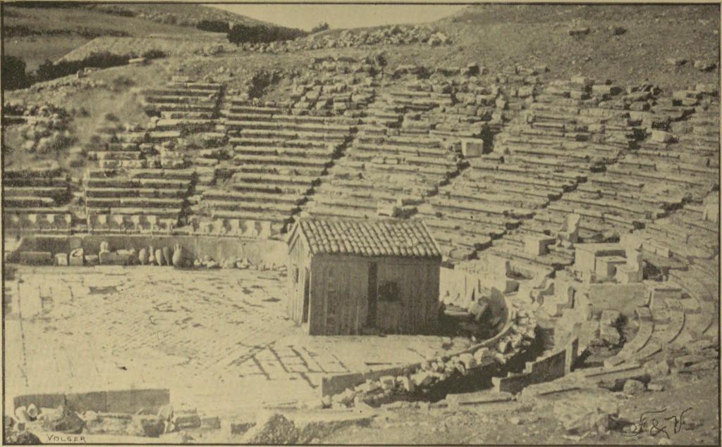 THE THEATER OF DIONYSUS AT THE PRESENT DAY.