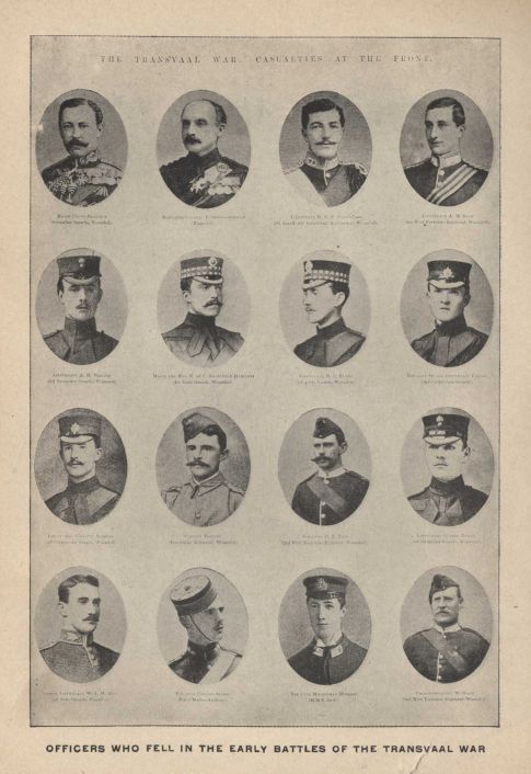 OFFICERS WHO FELL IN THE EARLY BATTLES OF THE TRANSVAAL WAR