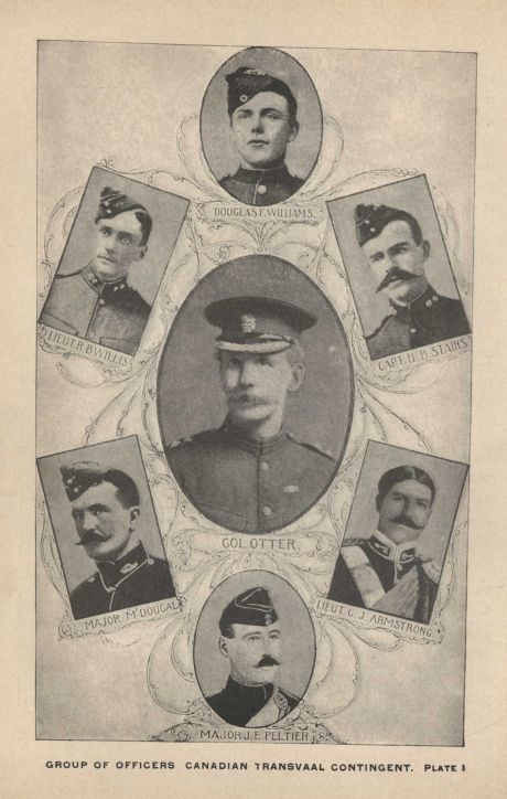 GROUP OF OFFICERS CANADIAN TRANSVAAL CONTINGENT.  PLATE I