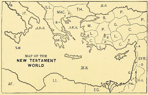 MAP OF THE NEW TESTAMENT WORLD