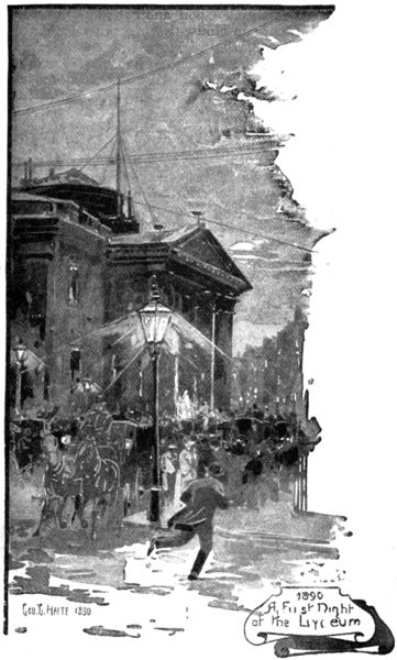 1890 A First Night at the Lyceum