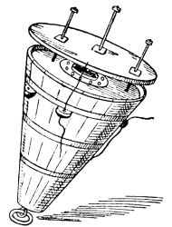 diagram of conical submarine mine