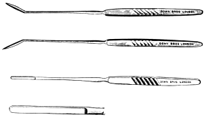 Knives for freshening the Edges of a Vesico-vaginal Fistula