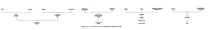 Diagram No. II.—Datus of Sulu not descended from Abu Bakr