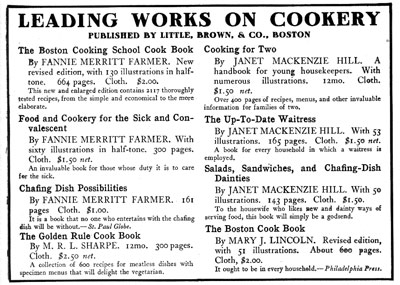 Leading Works on Cookery
