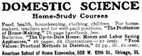 Domestic Science Home-Study Courses