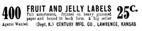 Fruit and Jelly Labels