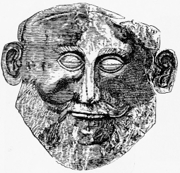 Fig. 190.—Golden Mask from Mykenæ.