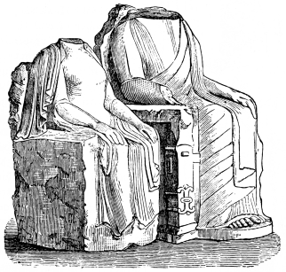 Fig. 193.—Statues from Miletos. British Museum.