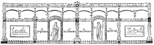 Fig. 306.—Wall-painting, from the Aurea Domus of Nero.
