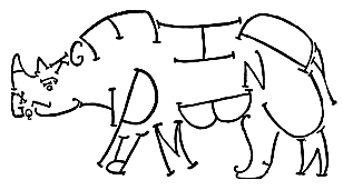 alphabet rhinocerus
