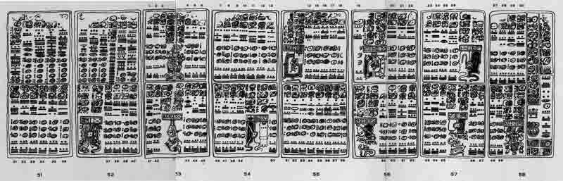 Dresden Codex, Pages 51 to 58