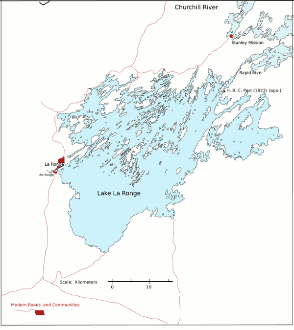 Map of Lake La Ronge