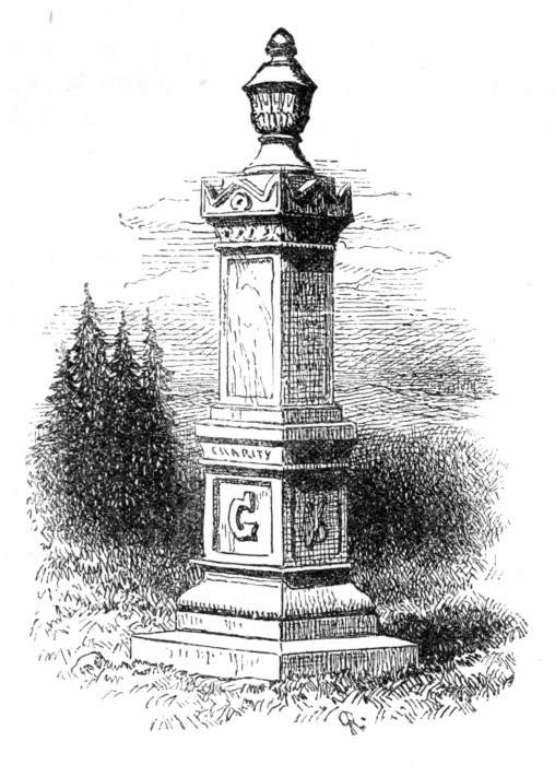 The monument erected to Peter Lassen