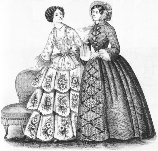 Figures 1 and 2. Costumes for Home and for the Promenade.