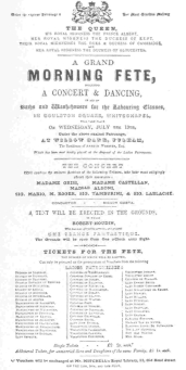 A very rare, and possibly the only, programme in
existence, chronicling Robert-Houdin’s first appearance before Queen
Victoria, July 19th, 1848. The original, now in the Harry Houdini
Collection, was presented to James Savren by Robert-Houdin.