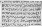 Clipping from the London Post, showing that young
Fawkes collaborated with Pinchbeck and together they offered the
orange-tree trick in 1732. From the Harry Houdini Collection.