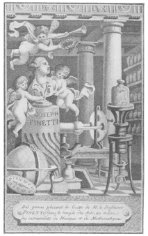 Frontispiece of Pinetti’s book, “Amusements Physiques,”
published in Paris, 1785, one of the first treasures of the Evanion
Collection purchased by the author.