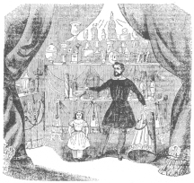 Alexander Heimburger, known in conjuring as Alexander the
Conjurer, from a quaint illustration in “The North American,” published
in Mexico.