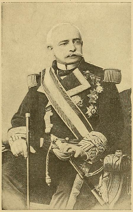 Admiral Montojo, Commander of Spanish Fleet at Manila.
